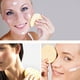thumbnail image 2 of 50 esponjas de pulpa de madera natural, compresas de celulosa, esponjas cosméticas para lavado facial, cuidado facial, limpieza y desmaquillaje (redondas, color piel), 2 of 7