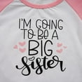 thumbnail image 5 of Kids Girls T-shirt - Promoted to Big Sister - Summer Cotton Short Sleeve Tops, 5 of 5