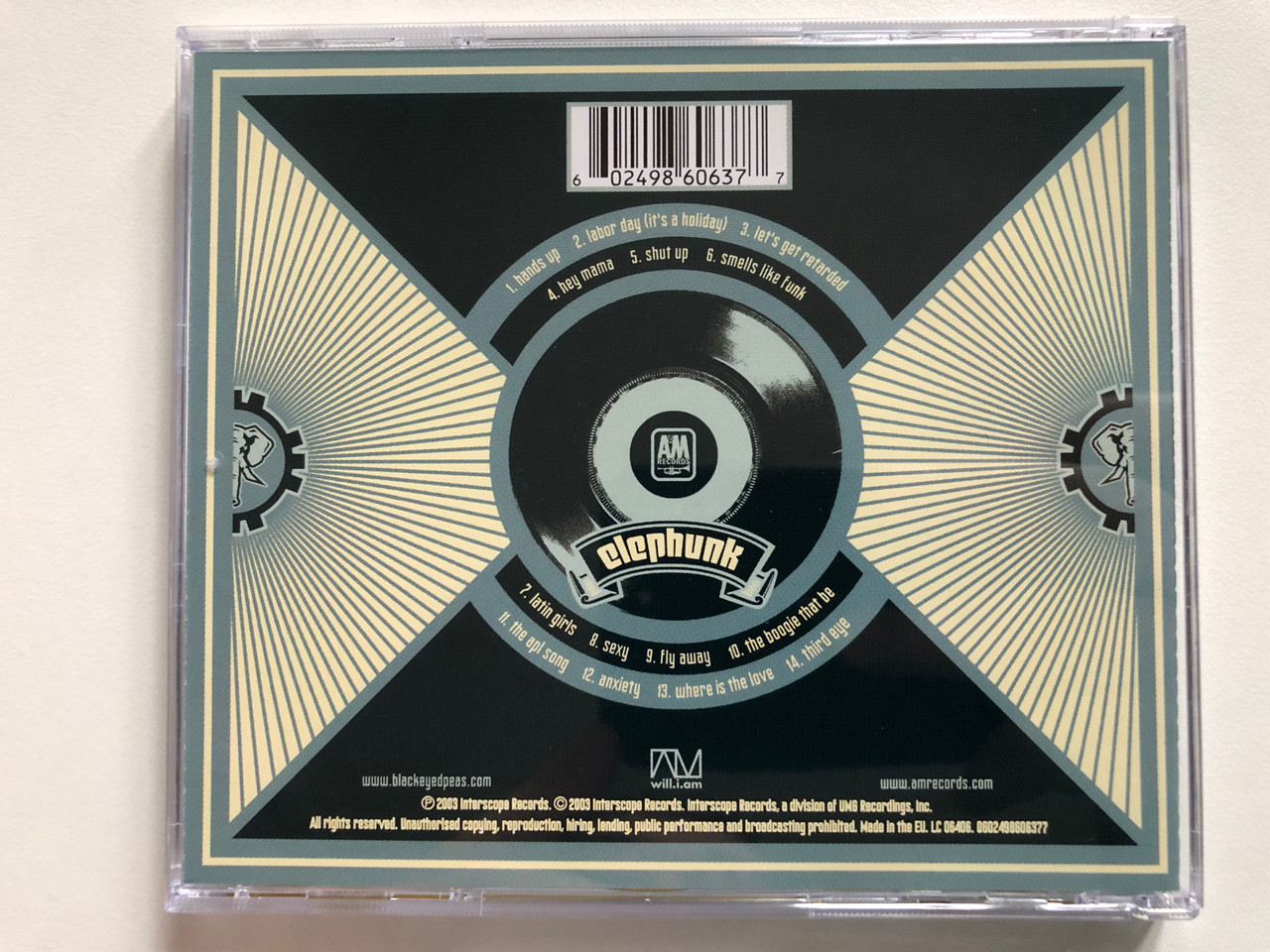 The Black Eyed Peas – Elephunk / A&M Records Audio CD 2003