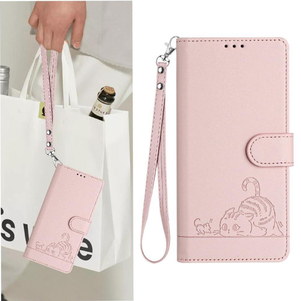 Flip case for GANGXUN Boost Summit 5G 2024 Wallet Case with Kickstand, Card Slots, RFID Block, Cat Design
