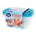 thumbnail image 2 of Contenedores desechables Great Value de plástico con tapa 3 pzas, 2 of 2