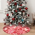 thumbnail image 6 of Hear pattern Tree Skirt Xmas Tree Mat Christmas Tree Ornaments Decorations Holiday Party Indoor Outdoor 30", 6 of 6