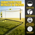 thumbnail image 2 of Wumubs Portería de Fútbol de 12×6 Pies con Base Metálica Plegable, Red Portátil de Instalación Rápida para Entrenamiento en Patio Trasero Interior y Exterior, con Bolsa de Transporte, 2 of 8