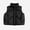 Black, variant on Big Kids Quilted Vest with Soft Lining Wind Resistant Shell Winter Layer Size 3T