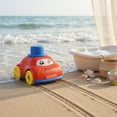 thumbnail image 6 of Cartoon Wind Up Amphibious Vehicle Rotating Land and Water Car for Bathtub and Floor Play Fun Clockwork Action Floating Toy Vehicle with Manual Drive Red, 6 of 6