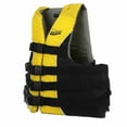 thumbnail image 2 of Seachoice Level 70 Life Jacket, Deluxe Adjustable 4-Belt Ski Vest, Yellow and Black, Size XXL/XXXL, 50-60 In. Chest, 2 of 5