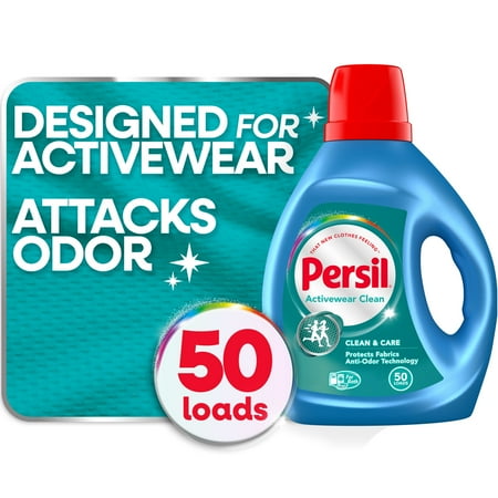 Persil Activewear Clean Liquid Laundry Detergent, Original, 100 fl oz, 64 Loads