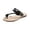 Black, variant on Orthopedic Arch Support Footwear, Strappy Flat Sandals for Women Toe Loop Soft Cushioned Footbed Open Toe Slip-On Slide Sandals Comfortable Summer Daily Shoes, Light Brown 5