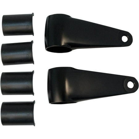 Headlight Mounting - Emgo 66-35832 Cast Aluminum Headlamp Mounting Brackets - Satin Black