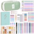 thumbnail image 1 of Nicpro 76PCS Bible Study Supplies Journaling Kit with Tabs, Notebook, Highlighter and Pen Case - Annotation Kit, Study Group Esse, 1 of 8