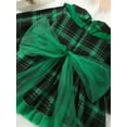 thumbnail image 6 of Elippeo Christmas Dress 12M 2Y 3Y 4Y 5Y 6Y Plaid Print Long Sleeve Round Neck Ruffled Tulle Patchwork A-Line Dress Xmas Clothing, 6 of 10