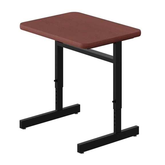 Adjustable Height High-Pressure Top Computer/Student Desks Cherry Wood Laminate