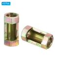 thumbnail image 3 of Tuerca de acoplamiento hexagonal M10x1mm, conector de tubería de bombilla de hierro con recubrimiento de zinc de 15mm, paquete de 6, 30mm, 3 of 7