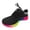 Black, variant on Womens Casual Sneakers Hiking Shoes Women 2023 Spring New Large Rainbow Low Elastic Single Shoe Women's Casual Thick Sole Lace up Knitted Sports Shoes