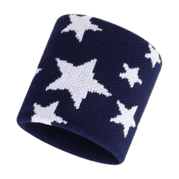 Wrist Sweat Bands, Wrist Bands Sports Workout Wrist Guard, Sweatband for Basketball Moisture Wicking, Sweatband for Baseball Sweat Absorbent, 3X2.75 Inch Breathable Star Print Usa