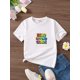 thumbnail image 1 of Girls' Summer Short Sleeve T-Shirt - "Hello Second Grade" Print, Soft Knit Round Neck Top, Casual Loose Fit, with Colorful Lettering, Perfect for School or Play, Cute T Shirts, 1 of 6