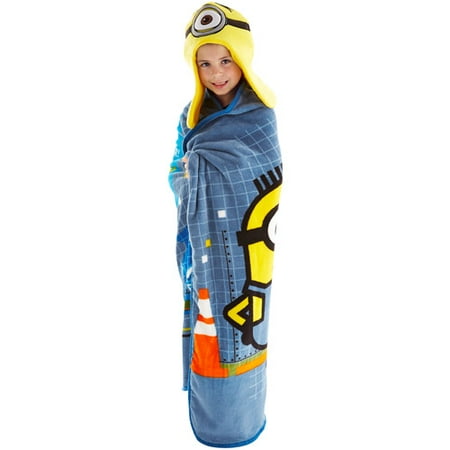 Universal Minions Hoodiwink Cozy Hat and Throw Wrap Set