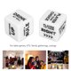 thumbnail image 4 of Juego De Dados, Dados De Orden De Vino Inglés, Juego De 2 Resistentes Y Ligeros Blancos Para Juegos De Mesa, 4 of 7