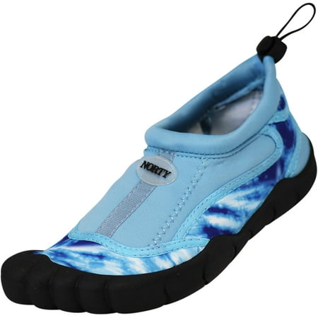 

NORTY Girls Water Shoes Child Female Lake Aqua Socks Blue Tie Dye 2