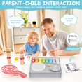 thumbnail image 3 of Set de instrumentos musicales Keamaidy Kids Drum 5 en 1 con piano, 3 of 7
