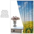 thumbnail image 5 of Sunflower Curtains Natural Scenery Flower Rod Pocket Blackout Window Treatment for Living Room Girls Woman Room Decor Floral Art Printed Window Drapes 52x84in, 5 of 6