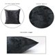 thumbnail image 4 of Brillante Suave de Cuadrado Throw Pillow Cover Habitación Cuadrada Funda de Cojín Decorativo para La Decoración Negro, 4 of 9