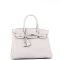 thumbnail image 2 of Pre-Owned Birkin Handbag Light Swift with Palladium Hardware 30 By Rebag, 2 of 7