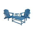 thumbnail image 3 of 4-Piece Outdoor Paio Adirondack Conversation Seating Set, Pacific Blue, 3 of 3