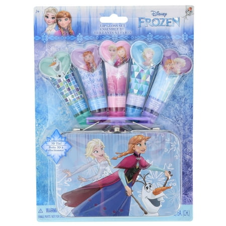 Frozen 5pk Lip Gloss Tubes W/tin