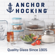 Anchor Hocking Glass Salt & Pepper Shakers 2 Piece Set - Durable Classic Design, Designed to Help with Seasoning Storage and Serving