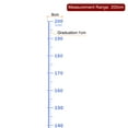 thumbnail image 2 of Unique Bargains 2pcs Growth Chart 200cm Metric Height Chart Ruler Wall Decor with Marker Pen, Blue, 2 of 6