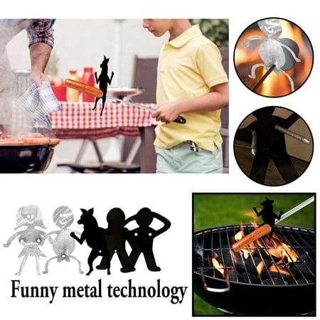 

Hot Dog Roaster Man Shaped Marshmallow Holder Stainless Steel Campfire Skewer DIY Home Barbecue Tools for Home