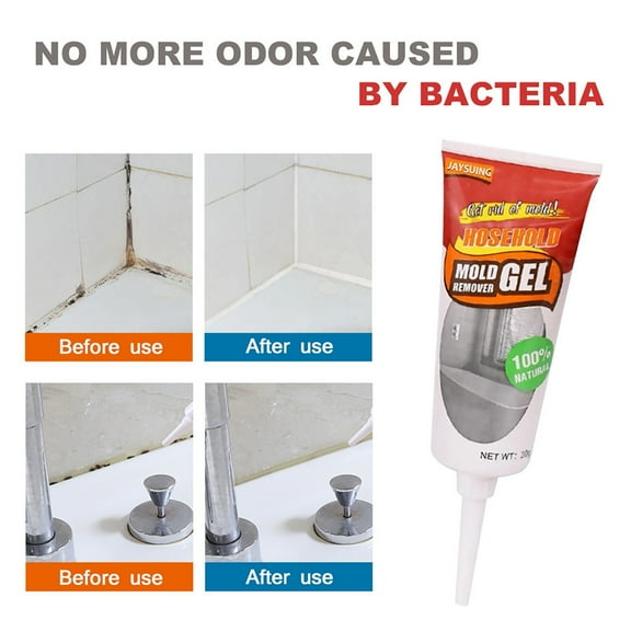 Household Mold Remover Gel - Ceramic Tile & Pool Wall Stain Cleaner, Effective for Bathroom, Sinks & Seams