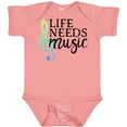 thumbnail image 3 of Inktastic Life Needs Music- ocean colors Boys or Girls Baby Bodysuit, 3 of 5