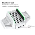 thumbnail image 4 of Support de Refroidissement pour Console de Jeu, 2 Ventilateurs Haute Vitesse Intégrés Interface de Transfert de Données USB 2.0 Radiateur de Console de Jeu à 4 Vitesses Réglables pour Accessoires Series S, 4 of 8