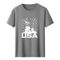 thumbnail image 4 of Vetsdori Men's Independence Day Tshirts Short Sleeve Summer Pullover Graphic Fourth of July Patriotic,Shirts Red White and Blue Tops for Men Casual, 4 of 5