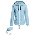 thumbnail image 2 of Tejiojio Rollbacks Women Long Sleeve Solid Thin Skinsuits Hooded Zipper Casual Sport Coat, 2 of 5