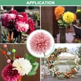 thumbnail image 5 of Uxcell Artificial Chrysanthemum Ball Flowers, Faux Hydrangea Silk Bouquets for Home/Wedding Dark Pink, 5 of 6