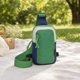 thumbnail image 1 of Pequeña riñonera/mochila para el día a día, ideal para hacer ejercicio, senderismo, viajes y actividades al libre. Verde, 1 of 8