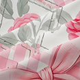 thumbnail image 5 of Manfei Patchwork Check Bowtie Blackout Curtains,Romantic Rose Floral Curtains Pack of 2 (42x84 Each), 5 of 6