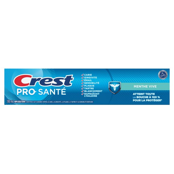 Crest Pro-Health Smooth Formula Toothpaste, Clean Mint Paste, 130 mL