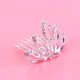 thumbnail image 4 of Peine Mini Princesa Tiara SSuperp con diamantes de imitación para cabello de boda blanco, 4 of 5