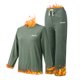 thumbnail image 2 of Gibobby Ropa interior termica Camisas térmicas de manga larga para mujer Cuello redondo Forro polar Camisetas sin mangas térmicas Chaleco Tops de invierno Casual Tops sueltos 1 paquete de（Verde， L), 2 of 5