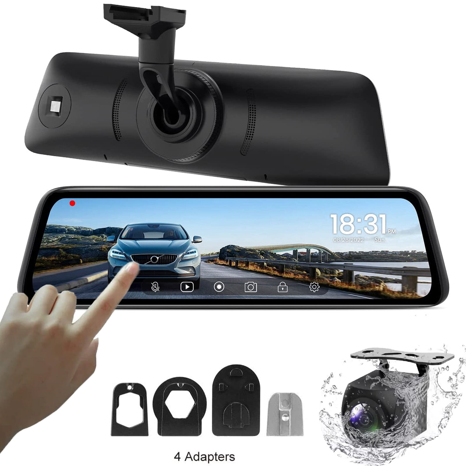 Auto-Vox T9 Backup Rear View Mirror Camera 9.35
