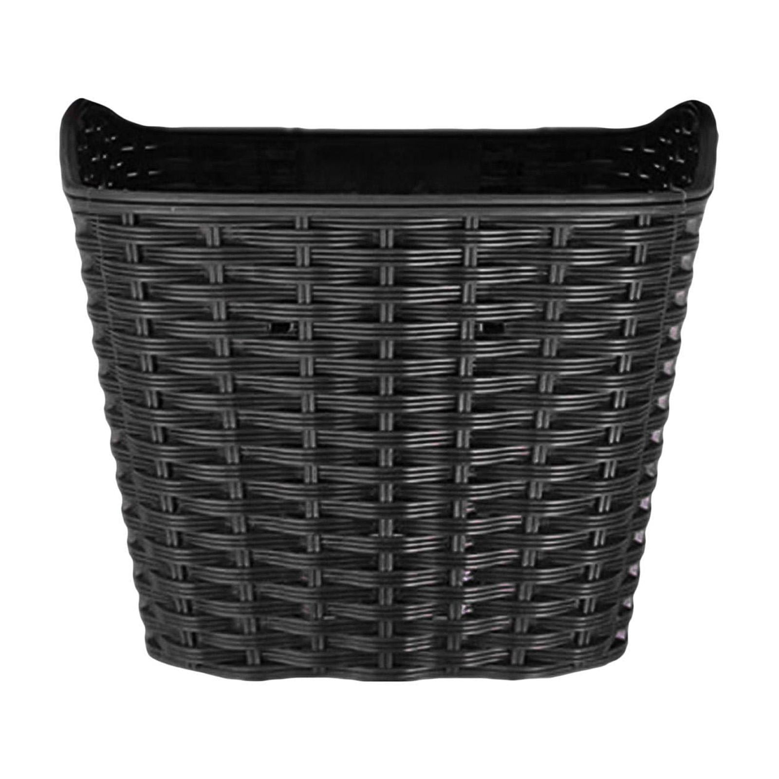 DimyFew Bicycle Handlebar Basket, Bike Front Handlebar Basket, Easy to Install, Portable Black