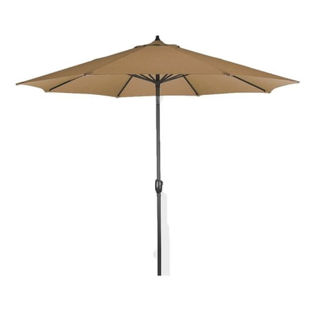 Astella 9 Aluminum Market Umbrella Push Tilt Olefin Straw Walmart Com
