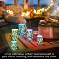 thumbnail image 4 of Yayeee Flameless Candles with Remote Flickering Battery Operated Multi Color Changing, Colorful Checkered Daisy, 4 of 7