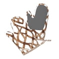 thumbnail image 4 of A Pair Of Heat Insulation And Anti-Perm Gloves 7×11in Thick Anti-Perm Palm With Silicone Piece Lanyard Design Is Easy To Hang Brown Moroccan Trellis Hand-Drawn Sketch_1, 4 of 8