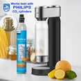 thumbnail image 3 of Philips Soda Streaming Machine, Stainless Sparkling Water Maker Easy Install with Quick Twist 1L PET Carbonating Bottle, Soda Maker Compatible with 6, 3 of 8