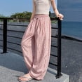 thumbnail image 6 of JIAYUE Girls Pants Polka Dot Elastic Drawstring Waist Loose Fit Wide Leg Trousers for Festive Occasion, 6 of 9
